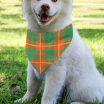Irish Saint Patrick's Day Tartan Print Over The Collar Dog Bandana