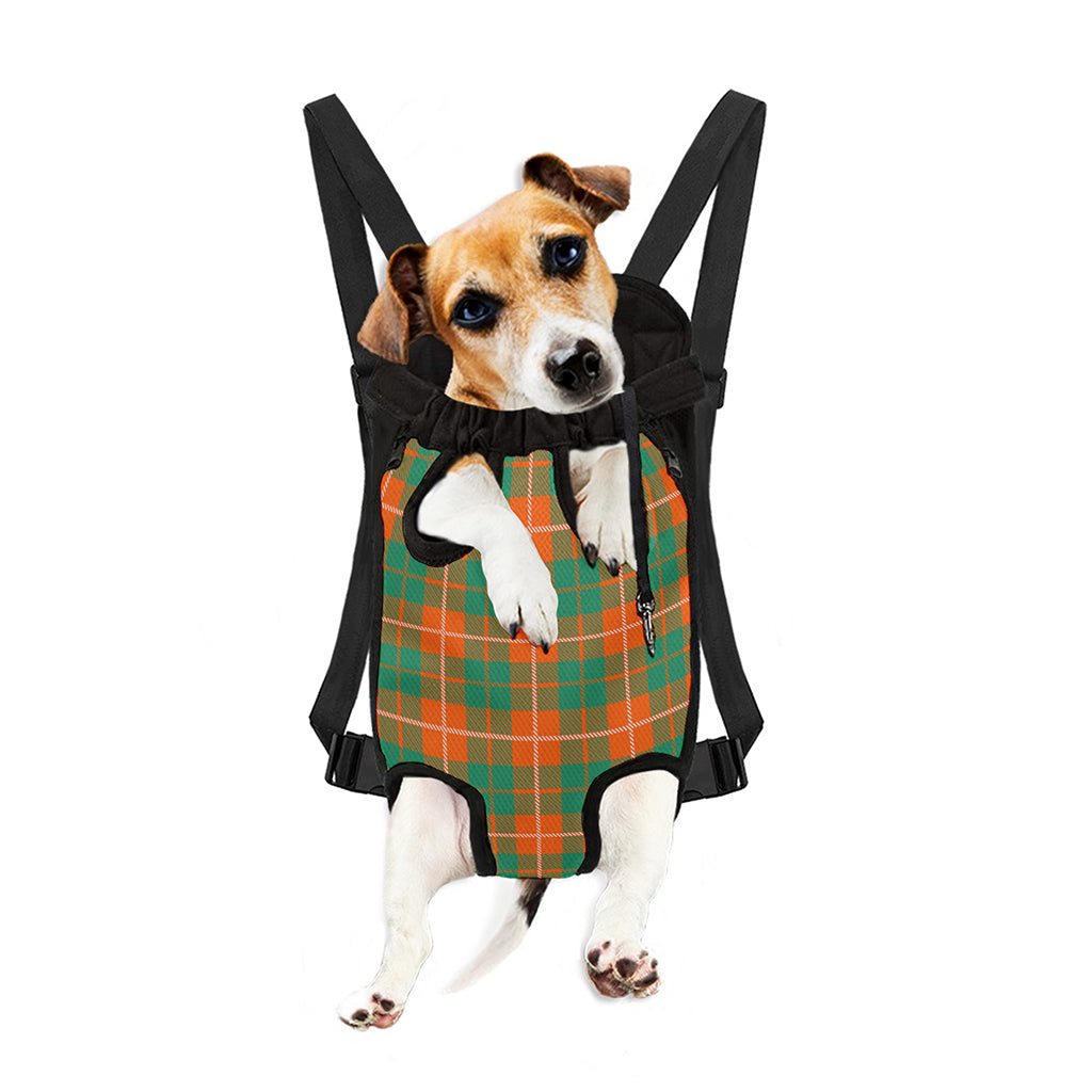 Irish Saint Patrick's Day Tartan Print Pet Carrier Backpack