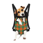 Irish Saint Patrick's Day Tartan Print Pet Carrier Backpack