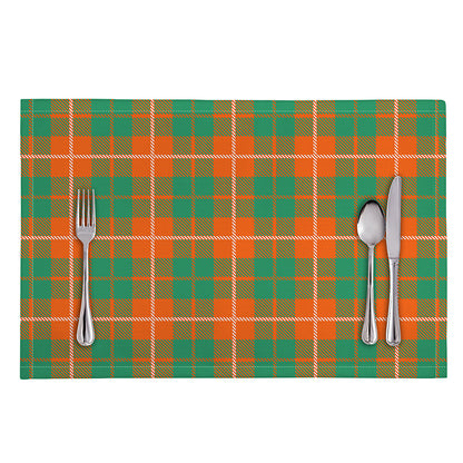 Irish Saint Patrick's Day Tartan Print Placemat