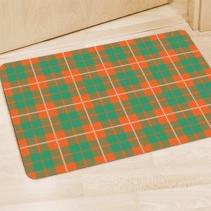 Irish Saint Patrick's Day Tartan Print Polyester Doormat