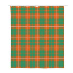 Irish Saint Patrick's Day Tartan Print Polyester Shower Curtain