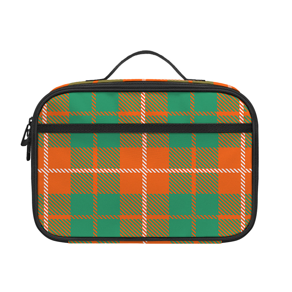 Irish Saint Patrick's Day Tartan Print Portable Lunch Bag
