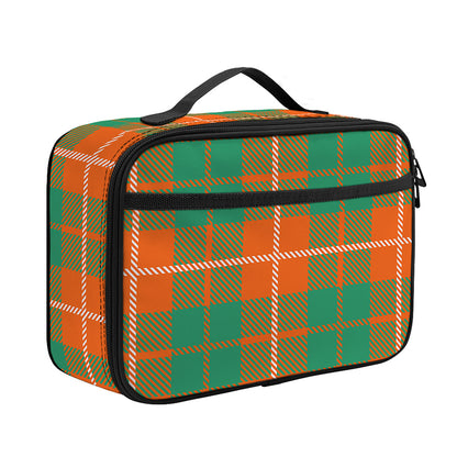 Irish Saint Patrick's Day Tartan Print Portable Lunch Bag