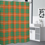 Irish Saint Patrick's Day Tartan Print Premium Shower Curtain