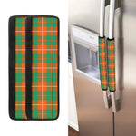 Irish Saint Patrick's Day Tartan Print Refrigerator Handle Covers