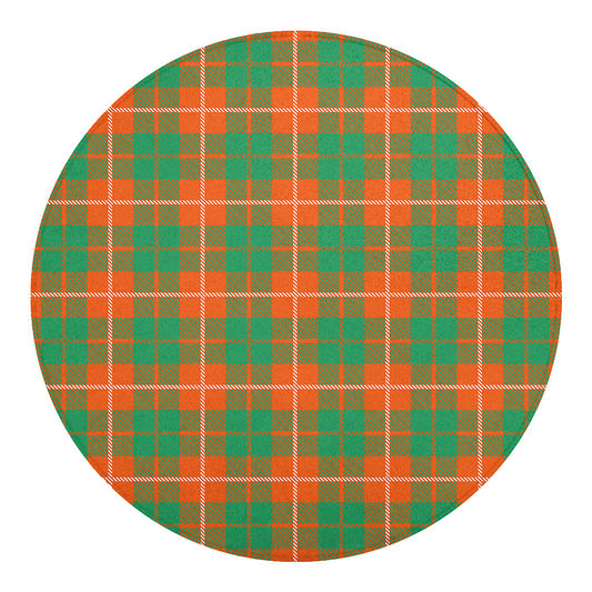Irish Saint Patrick's Day Tartan Print Round Blanket