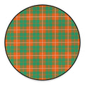 Irish Saint Patrick's Day Tartan Print Round Floor Mat