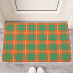 Irish Saint Patrick's Day Tartan Print Rubber Doormat