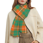 Irish Saint Patrick's Day Tartan Print Scarf