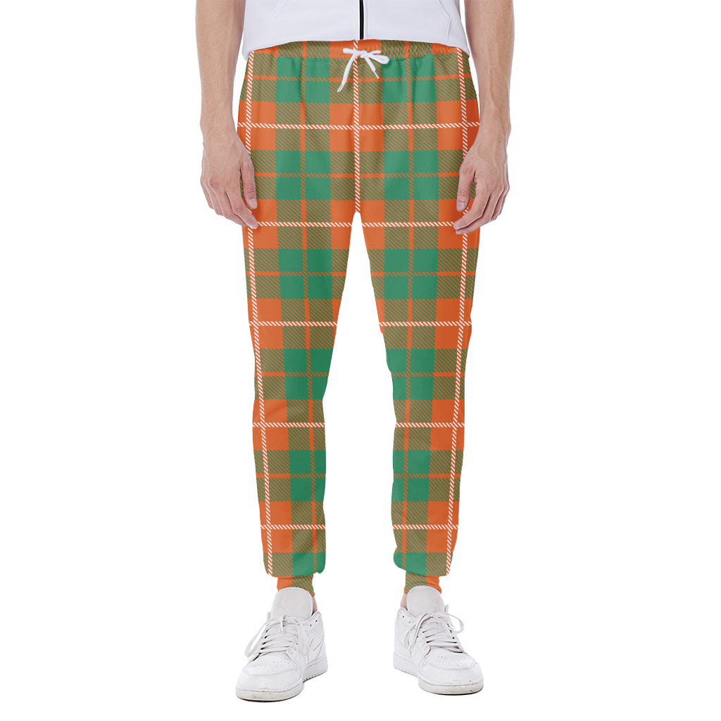 Irish Saint Patrick's Day Tartan Print Scuba Joggers