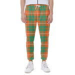 Irish Saint Patrick's Day Tartan Print Scuba Joggers