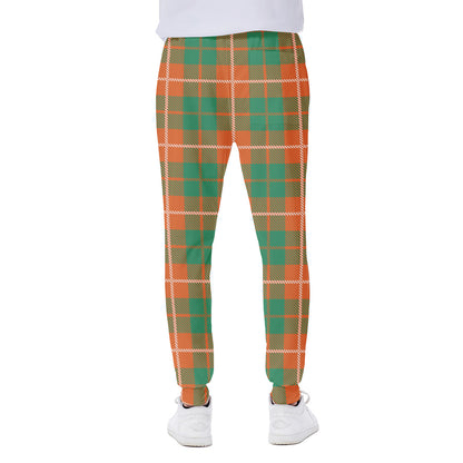Irish Saint Patrick's Day Tartan Print Scuba Joggers