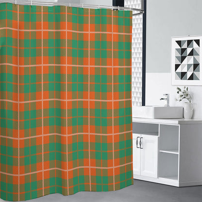 Irish Saint Patrick's Day Tartan Print Shower Curtain