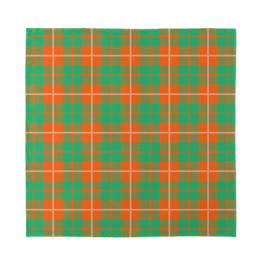 Irish Saint Patrick's Day Tartan Print Silk Bandana