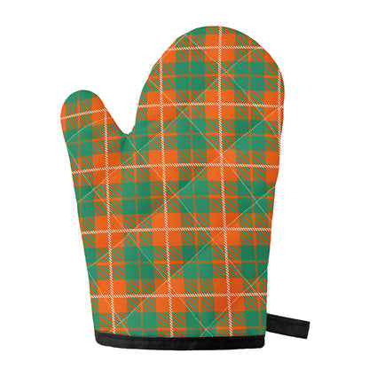 Irish Saint Patrick's Day Tartan Print Single Oven Mitt