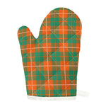 Irish Saint Patrick's Day Tartan Print Single Oven Mitt