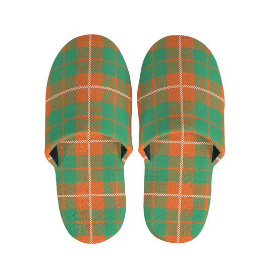 Irish Saint Patrick's Day Tartan Print Slippers