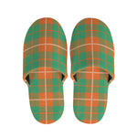 Irish Saint Patrick's Day Tartan Print Slippers