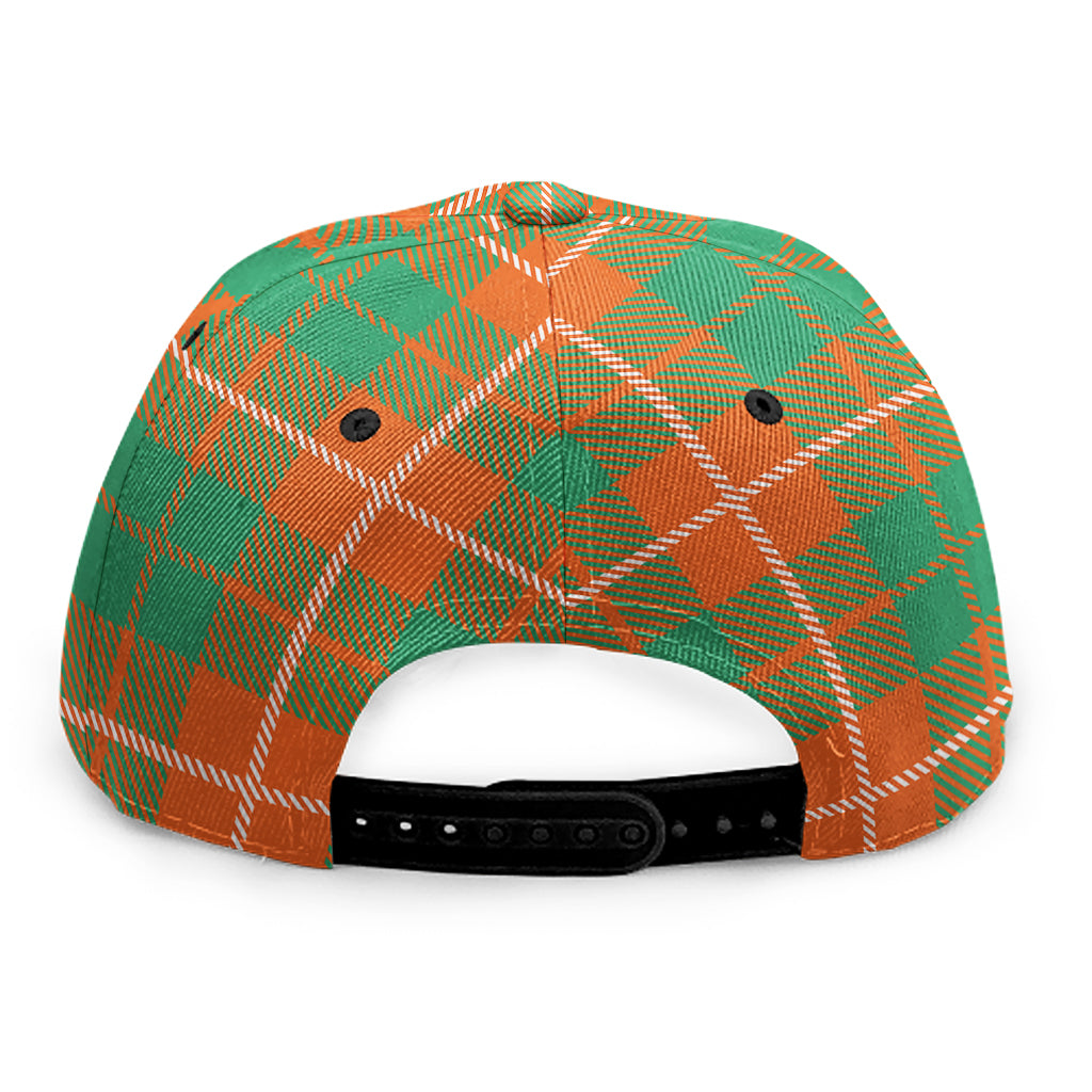 Irish Saint Patrick's Day Tartan Print Snapback Cap