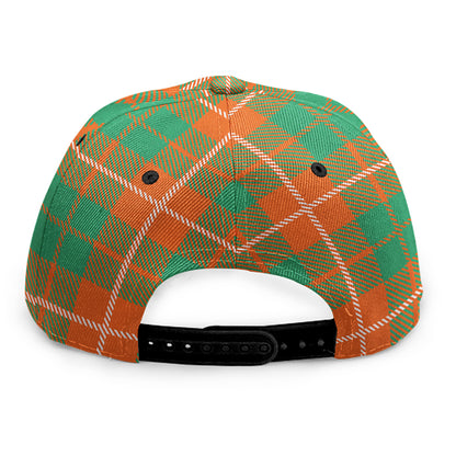 Irish Saint Patrick's Day Tartan Print Snapback Cap