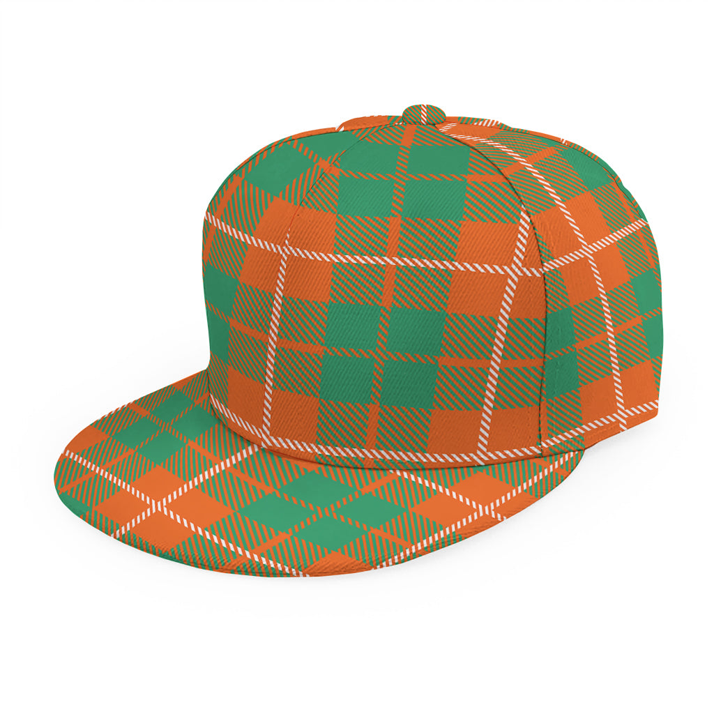 Irish Saint Patrick's Day Tartan Print Snapback Cap