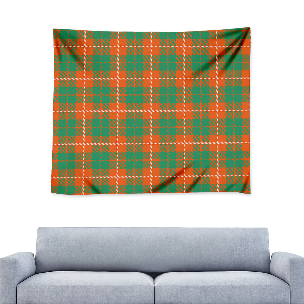 Irish Saint Patrick's Day Tartan Print Tapestry