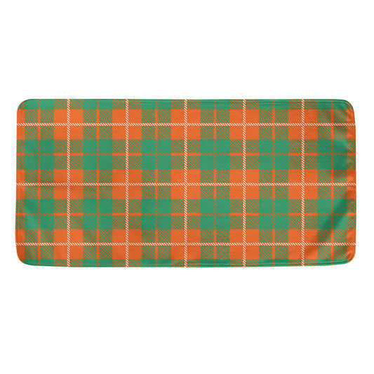 Irish Saint Patrick's Day Tartan Print Towel