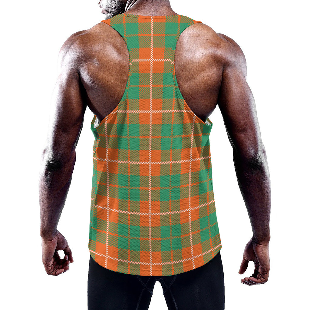 Irish Saint Patrick's Day Tartan Print Training Tank Top