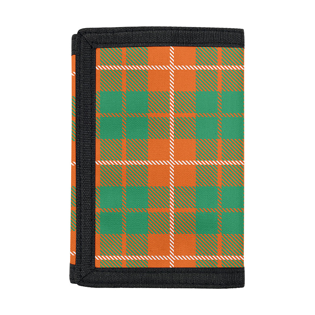 Irish Saint Patrick's Day Tartan Print Trifold Wallet