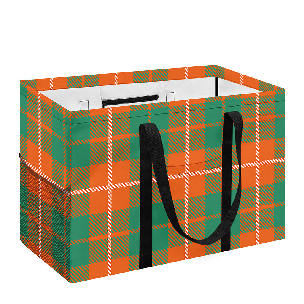 Irish Saint Patrick's Day Tartan Print Utility Tote Bag