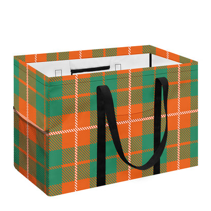 Irish Saint Patrick's Day Tartan Print Utility Tote Bag