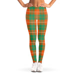 Irish Saint Patrick's Day Tartan Print Women's Leggings