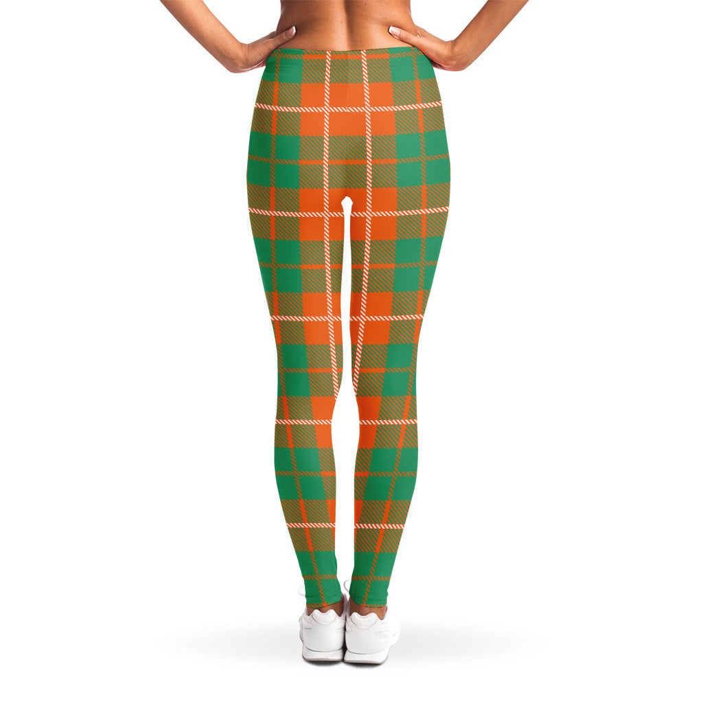 Irish Saint Patrick's Day Tartan Print Women's Leggings