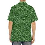 Irish Shamrock Pattern Print Aloha Shirt