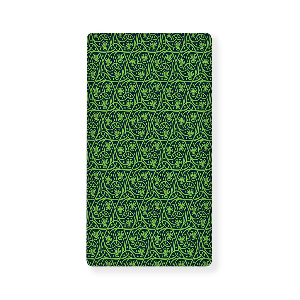Irish Shamrock Pattern Print Baby Crib Sheet