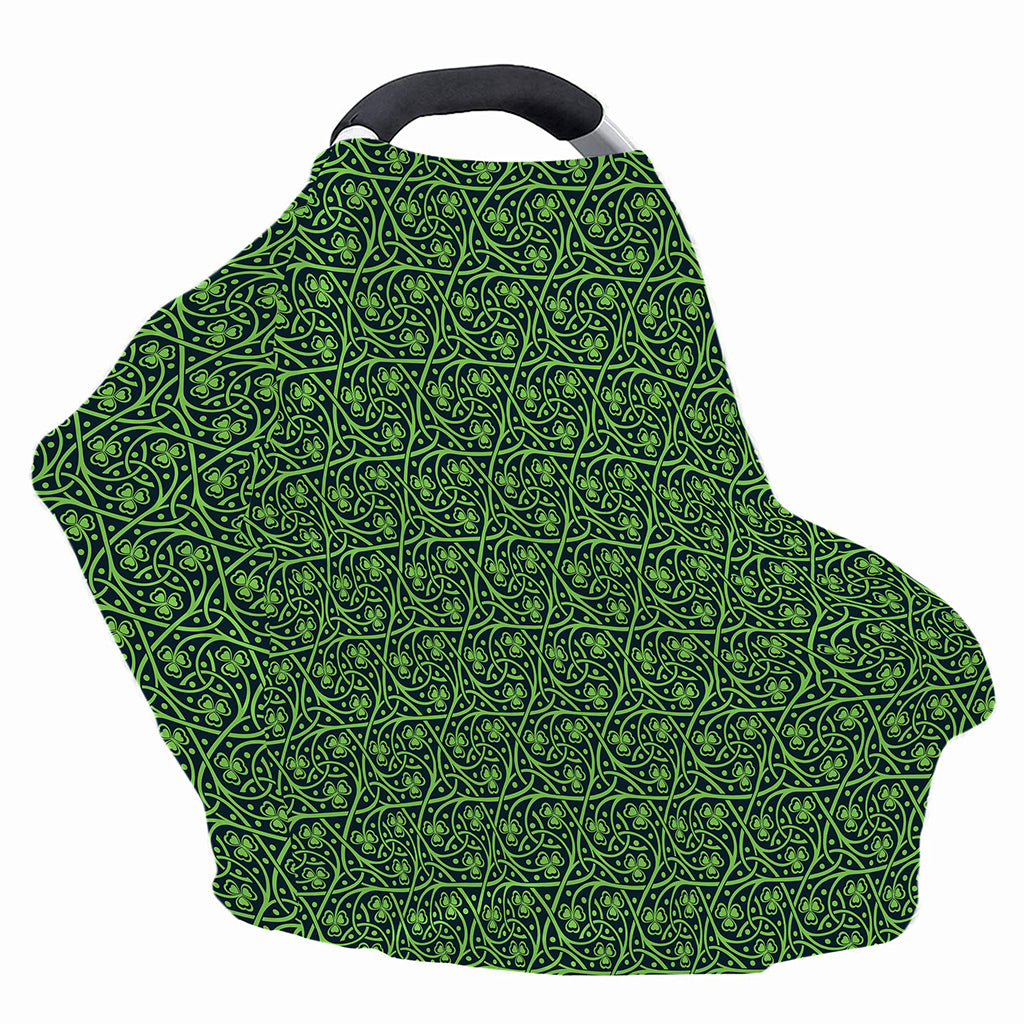 Irish Shamrock Pattern Print Baby Seat Cover