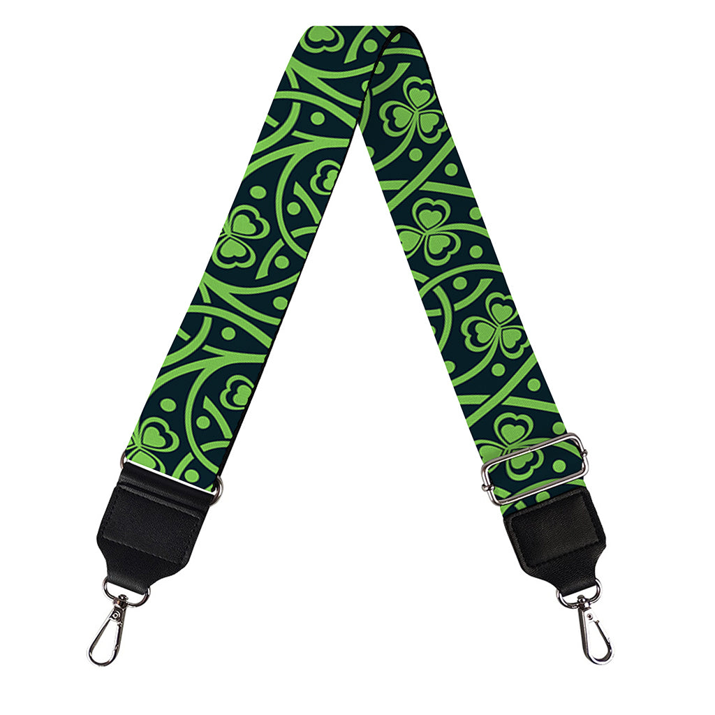 Irish Shamrock Pattern Print Bag Strap