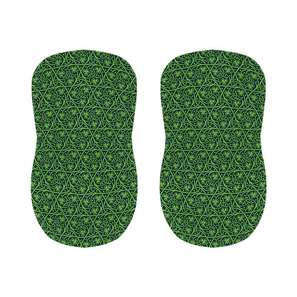 Irish Shamrock Pattern Print Bar Stool Covers