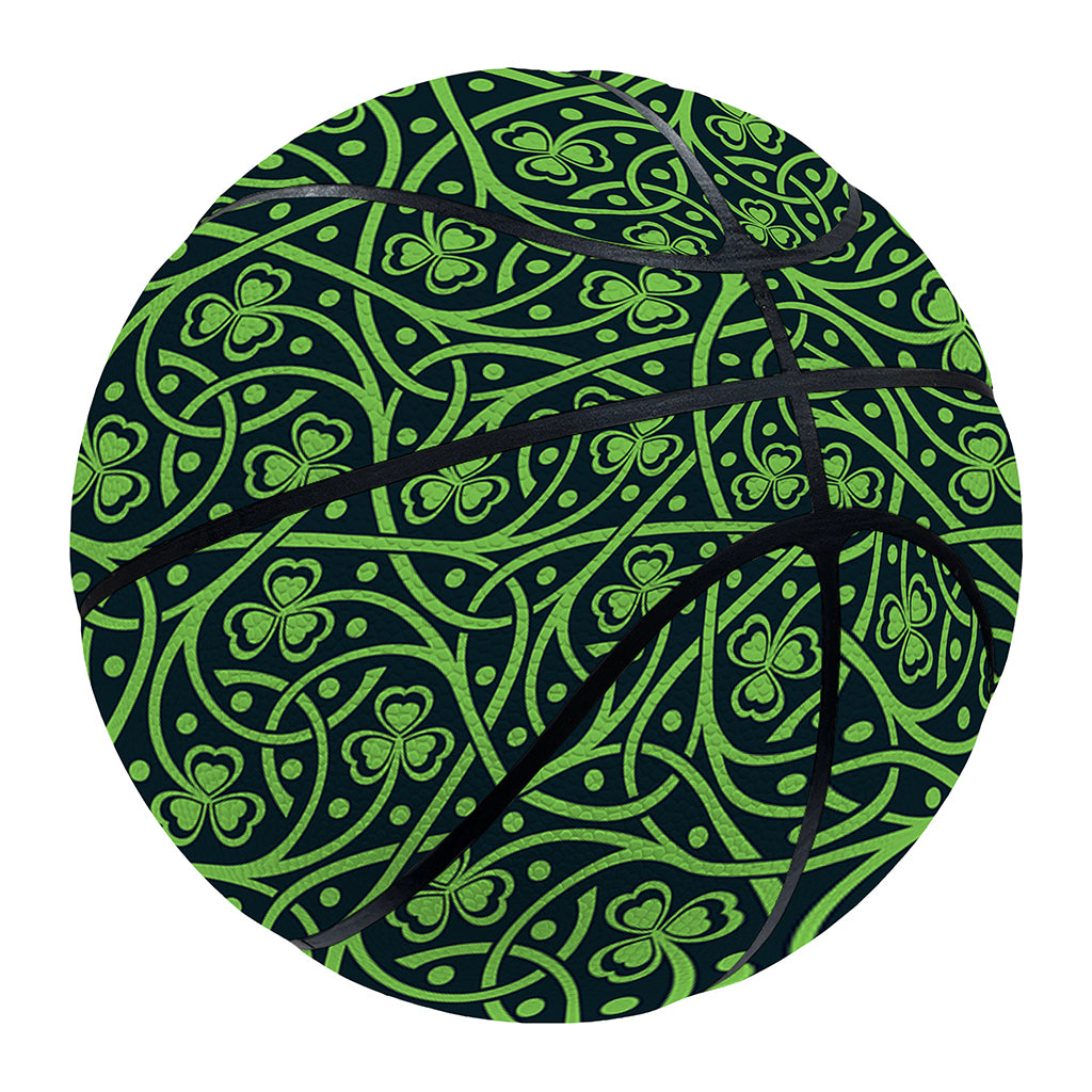 Irish Shamrock Pattern Print Basketball