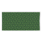 Irish Shamrock Pattern Print Beach Towel