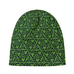 Irish Shamrock Pattern Print Beanie