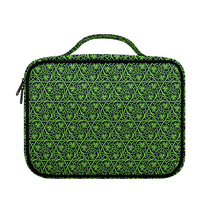 Irish Shamrock Pattern Print Briefcase Bible Bag