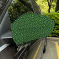 Irish Shamrock Pattern Print Car Side Mirror Covers