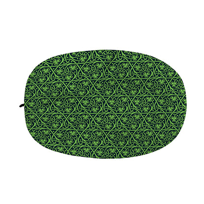 Irish Shamrock Pattern Print Car Side Mirror Covers