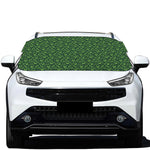 Irish Shamrock Pattern Print Car Windshield Snow Cover