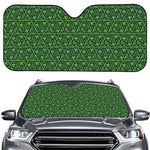 Irish Shamrock Pattern Print Car Windshield Sun Shade