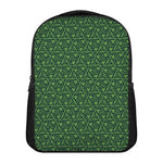 Irish Shamrock Pattern Print Casual Backpack