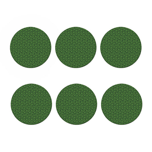 Irish Shamrock Pattern Print Coaster Set