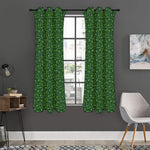 Irish Shamrock Pattern Print Curtain